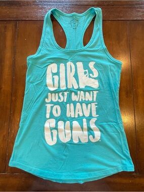 Shield Republic Women’s med blue racerback tank